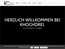 Tablet Screenshot of khochdrei.com